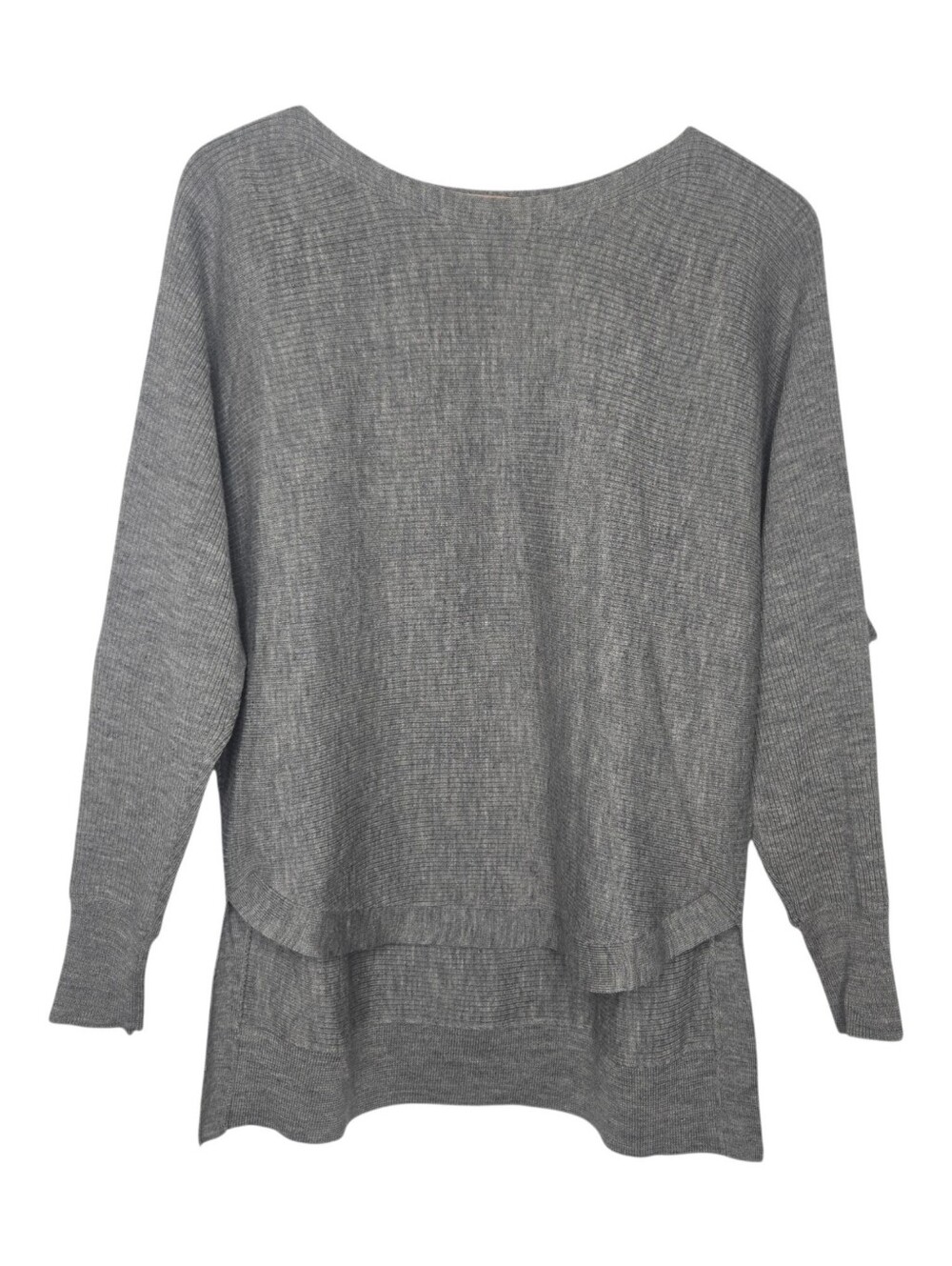 AllSaints Womens Gray Boat Neck Merino Wool Esia Jumper Sweater Medium